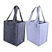 Hemoton 2Pcs Sac de Bouteille de Vin en Feutre Bouteille de Champagne Sac de Transport Contenant de Poche de Bouteille de Vin Gris avec Poignée pour Le Festival de Vacances de Fête 27.