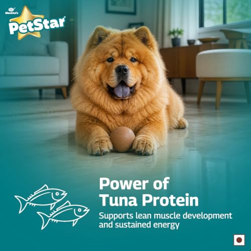 Image of Petstar Adult Dry Dog Food 1 kg, Tuna & Rice Formula, High Protein, Easy Digestion, Immunity Support, No Artificial Flavours or Added Sugar