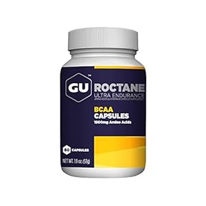 GU Energy Roctane Ultra Endurance Branch Chain Amino Acid and Vitamin B Exercise Recovery Capsules,Informed Choice, Energy for Before, During or After Any Workout, 60-Count Bottle