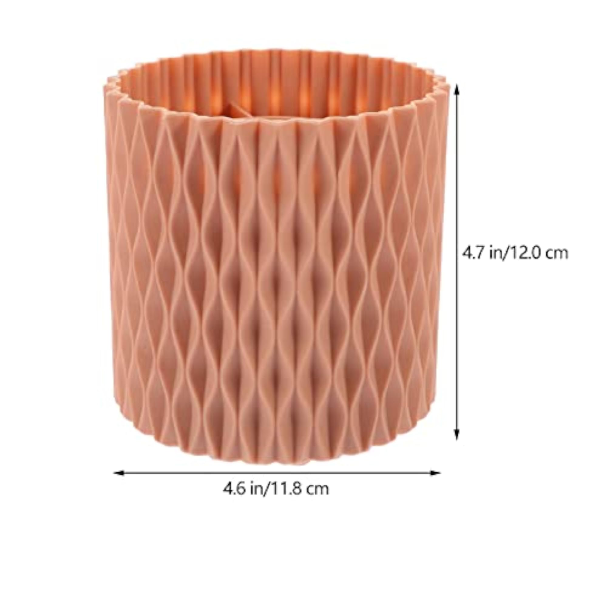 Pink 360 Rotating Makeup Brush Container