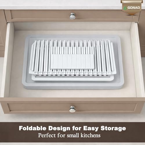 Foldable Bread Slicer for Homemade Bread, Adjustable Width Bread Loaf Slicer with Crumb Tray, Bread Bag & Silicone Mat, Bread Cutter for Even Slices for Loafs, Sandwiches, Bagels & Cakes by GONAD - Used condition - Image 6
