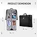 MATEIN Garment Bag for Travel, Large Carry on Garment Bags with Strap for Business, Waterproof Hanging Suit Luggage Bag for Men Women, Wrinkle Free Suitcase Cover for Shirts Dresses Coats, Black