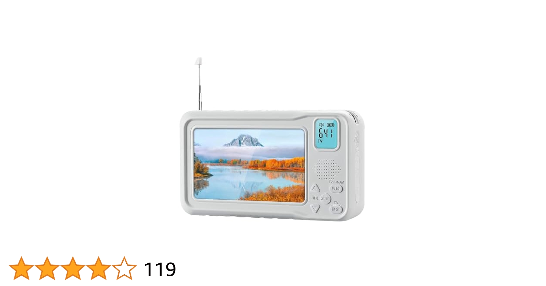 【YAZAWA】4.3インチポータブル　ワンセグ　テレビ 充電器付き 4.3インチディスプレイ ワンセグTV+ラジオ｜YAZAWA CORPORATION