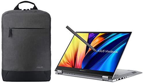 Image of ASUS Vivobook S 14 Flip (2022), 14-inch (35.56 cms) FHD+ 16:10 Touch, AMD Ryzen 5 5600H, 2-in-1 Laptop, TN3402QA-LZ511WS + BP1504 15.6 inch (39.62 cms) Backpack (Black)