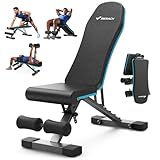 MERACH Weight Bench, Foldable Weight Benches for Home Gym with 990 LBS, Adjustable Weight Bench with 72 Training Angles, Incline Bench Press for Full Body