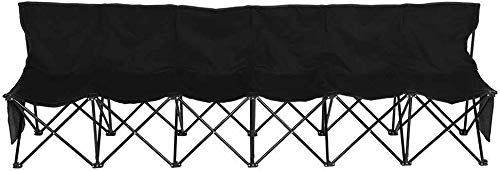 Tirrito Suprills 6 Seater Sub Bench Football - Portable Folding Bench, Folding Seat for Sports, Picnic, Camping - Team Bench with Convenient Carry Bag