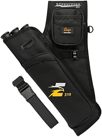 SUNYA Archery Hip Quiver for Arrows. Archery Quiver Includes Tab and Release Pockets and Adjustable Nylon Belt. Fit for Bow Target Archery SUNYA Archery Hip Quiver for Arrows. Archery Quiver Includes Tab and Release Pockets and Adjustable Nylon Belt. Fit for Bow Target Archery