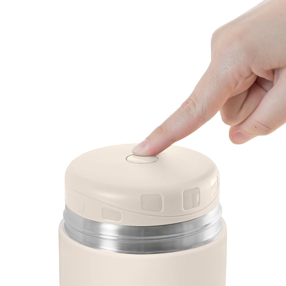 Miniland Thermos Bebè per Alimenti 600ml Acciaio Inox Mantiene Temperatura 24h Chiusura Ermetica Doppia Parete