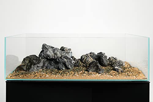 Image of LANDEN Seiryu Stones Natural Rocks (17lbs, 3~11 inches,7-8pcs) for Aquarium, Paludarium, Terrariums, Landscaping Rocks, Aquascaping