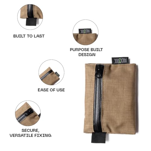 Karman Zipper Pouch - Lightweight, Flexible, Water and Abrasion Resistant Compact Zip Pouch Wallet for Women & Men, Multi-Purpose Holder for Cards, Cash, and Essentials2