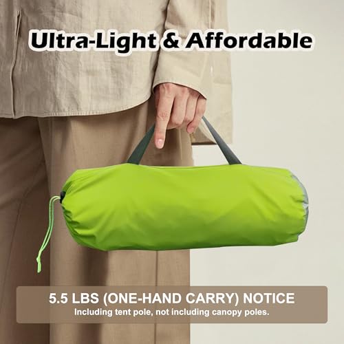 Carpa ultraligera para 4 personas con ventilación y diseño espacioso miniatura 6
