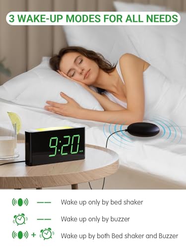 Pplee PPLEE-1008I-GN Extra Loud Vibrating Alarm Clock thumb #2