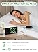 Extra Loud Vibrating Alarm Clock with Bed Shaker for Heavy Sleeper Deaf Hard of Hearing, Large LED Display Digital Clock for Bedroom,Dimmer,Night Light,USB Phone Charger,Battery Backup,Senior Teen Kid