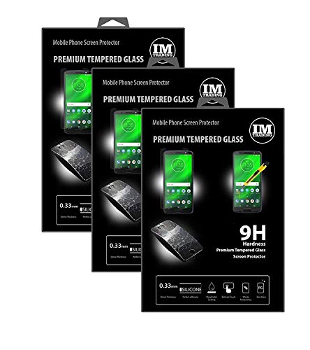 cofi1453® 3 x Protector Vidrio Templado 9H vidrio templado Protector de pantalla cristal screen protector para Motorola Moto G6 Plus