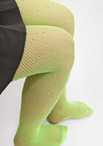 Image of VEBZIN More Sparkly Fishnets Tights Fishnet Stockings Rhinestone Fishnet Tights for Women