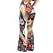 Srengjodk 70s Disco Outfits for Women Stylish Hippie Pants for Party,Bar Sexy Bell Bottom Leggings Breathable Leggings for Women Tummy Control 70s Hippie Medium