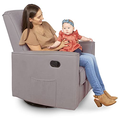 Image of Evolur Raleigh Basic Glider, Recliner and Rocker in Lilac