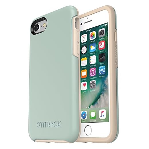 OTTERBOX SYMMETRY SERIES Case for iPhone SE (2nd gen - 2020) and iPhone 8/7 (NOT PLUS) - Frustration FRĒe Packaging - MUTED WATERS (SURF SPRAY/SILVER LINING)