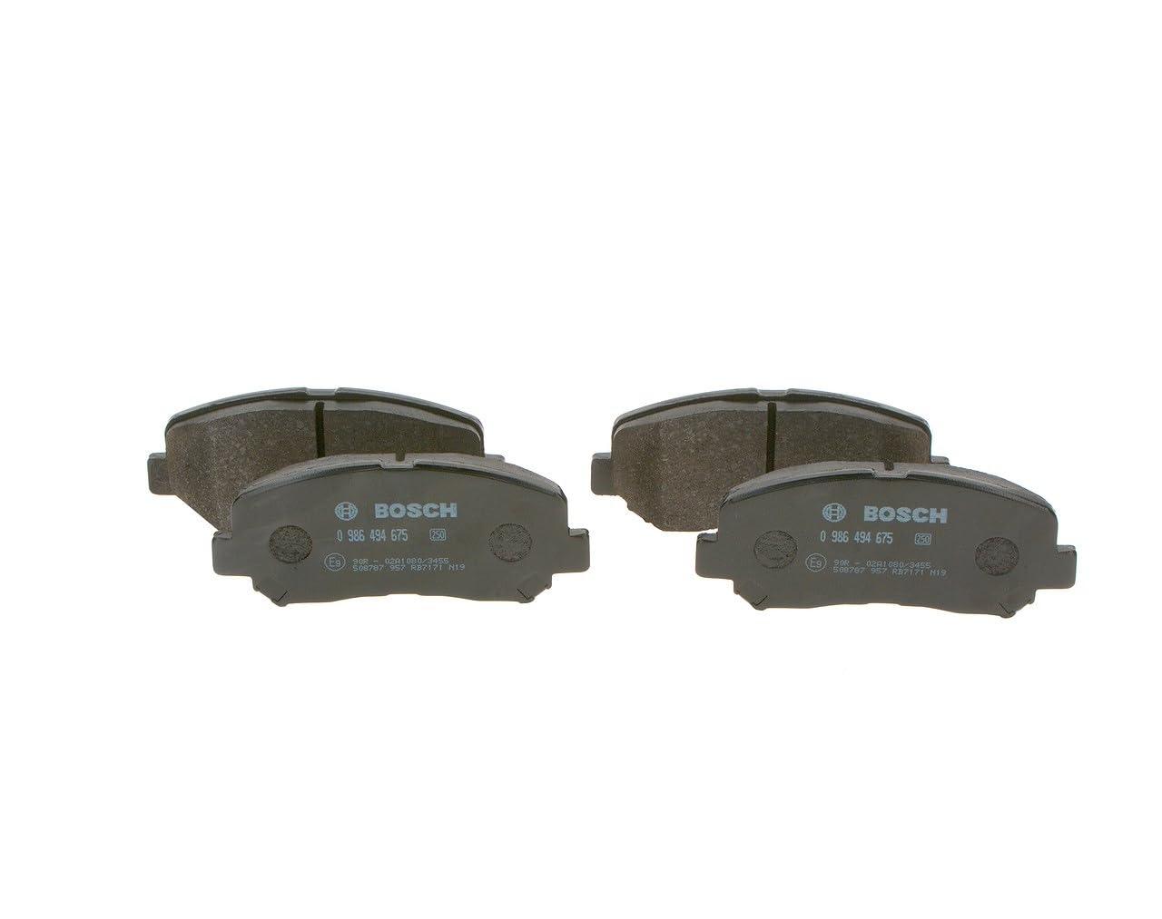 BOSCH Jeu de garnitures de frein, frein à disque 0986494675 | Qualité Bosch - Réduction du Bruit et de la Poussière - Certifié ECE-R90 - Sans Cuivre