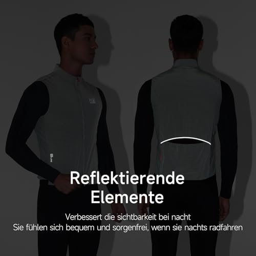 Gilet de cyclisme sans manches Santic haute performance textile velo premium