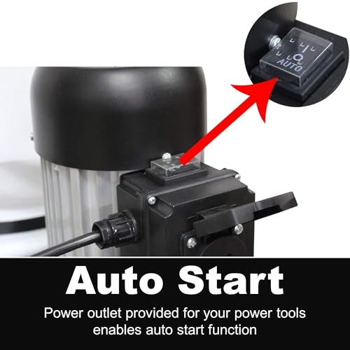 BUCKTOOL 1.2 HP Auto Start 750CFM Dust Collector with 3 Dust Collection Bag,13 Gallon and 5 PCS Reducer for Woodworking - Image 4