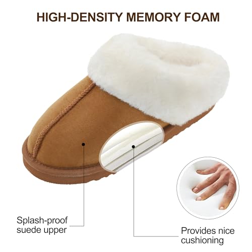 Fuzzy Slippers for Women House Slippers Winter Fluffy Memory Foam House Shoes Indoor Outdoor3