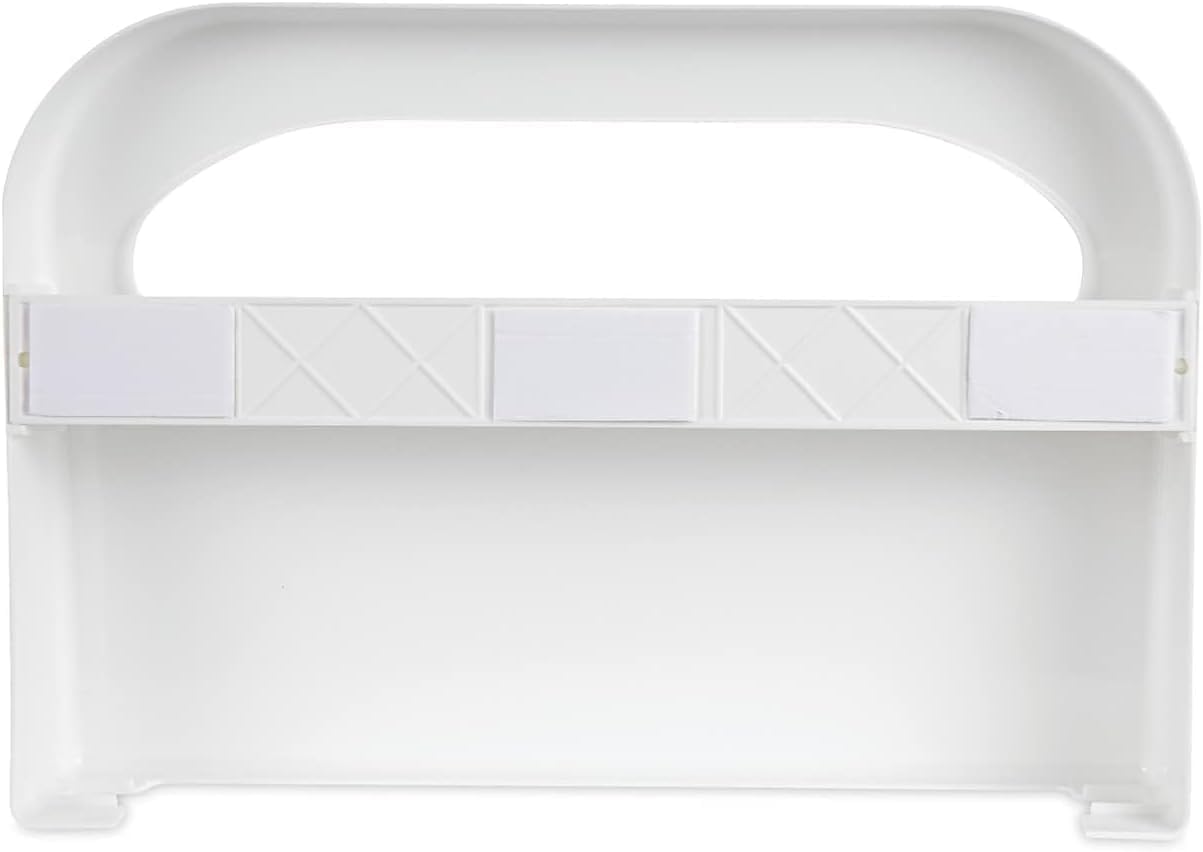 Plexon Wall-Mount Toilet Seat Cover Dispenser, White, 16" x 3" x 11.5", Sturdy & Sanitary, 2 per Box