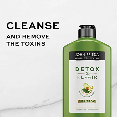 John Frieda Detox And Repair Shampoo, 8.45 Ounce Shampoo With Nourishing Avocado Oil And Green Tea #TOP4