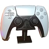 Controller Display Stand for Sony PlayStation 5/DualSense/PS5, Sleek Minimalist Gamepad Storage Cradle with Logo, Tabletop Joypad Dock Holder Rack Organizer (Gray) -  Pyroflame Prints