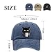 Feral but Fashionable–cat Hat Edition, Grumpy Cat Coffee Cap, Cotton Snapback Baseball Cap，Unisex Adjustable Frownster Cat Hat (US, Alpha, Medium, Large, E)