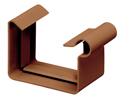 Preisvergleich Produktbild INEFA Dachrinnen-Verbindungsstück kastenförmig Braun NW 68, Verbinder für Dachrinne, Regenrinnenverbindung, Kastenrinne, Zubehör