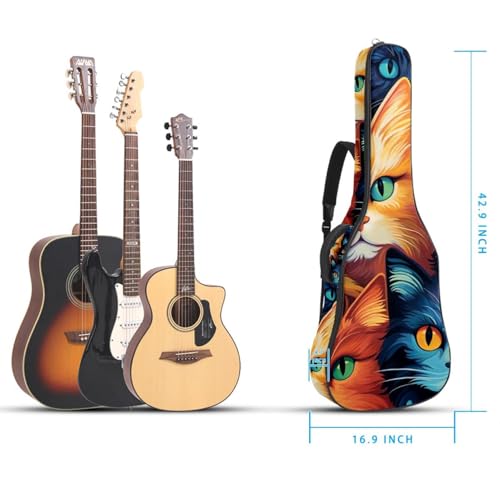 Sac pour guitare acoustique à poches multiples contre la pluie