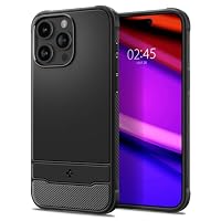 Spigen iPhone 15 Pro Hülle Rugged Armor MagFit - Matte Black – Ansicht 4