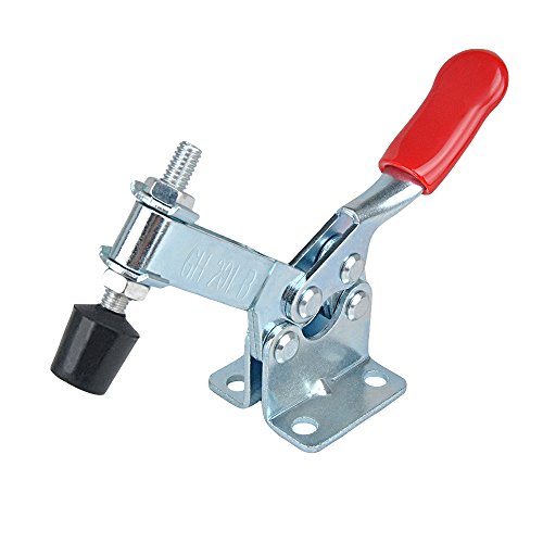 Shiny Fair 2Pcs 201B 198Lbs Hand Tool Toggle Clamp Red Plast Horizontal Quick Release Tool #TOP2