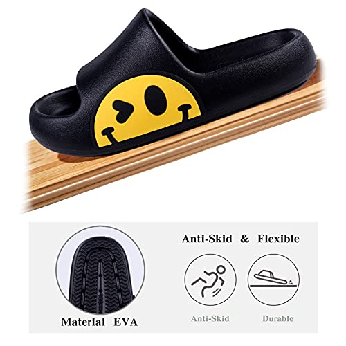 Sandals for Girls and Boys,Mens Slippers Sandals for Women,EVA Anti-Slip Indoor & Outdoor Kids Slippers Smile Face Open Toe Spa Bath Pool Gym House Casual Shower Shoes4