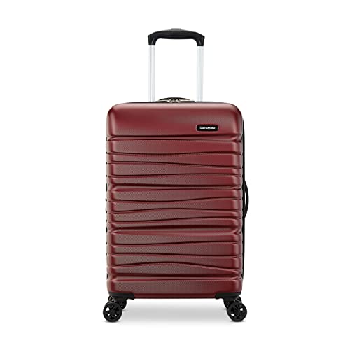 Samsonite Evolve Se Hardside Expandable Luggage With Double Spinner Wheels, Matte Burgundy, 3Pc Set (Co/M/L) #TOP2