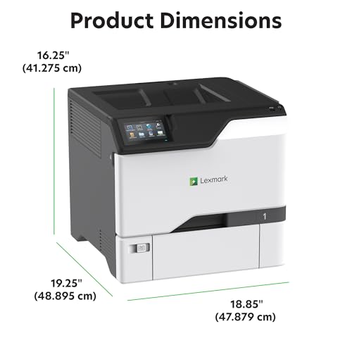 Lexmark CS735de Color Laser Printer, Wireless connectivity, Intelligent Storage Drive Available, Ethernet, Energy Star, 4.3-inch Color Touch Screen and Print Resolution at 1200 x 1200 dpi.(47C9100) by Lexmark - Used condition - Image 5
