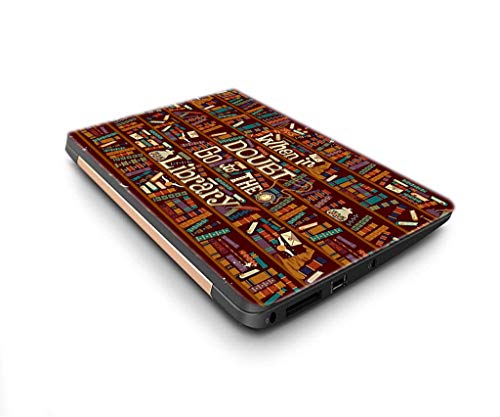 Image of Galaxsia Library Quote Vinyl Laptop Skin Sticker Cover Case Decal Protector Fits for Any Laptop(Hp /Dell /Sony /Acer /Lenovo /Asus.. etc) Brand Models of Size 15.6 Inches Laptop Notebook.
