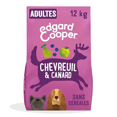 Edgard Cooper Croquettes Chien Sans Céréales, (Chevreuil & Canard, 12kg),