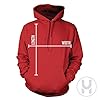 Haase Unlimited Taylor's Boyfriend 87 - Football Dating Travis Unisex Hoodie Sweatshirt, Red, Large #3