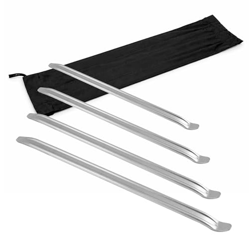 WilTec Jeu de Levier Démonte-pneus 4 pièces 300-600 mm Levier...