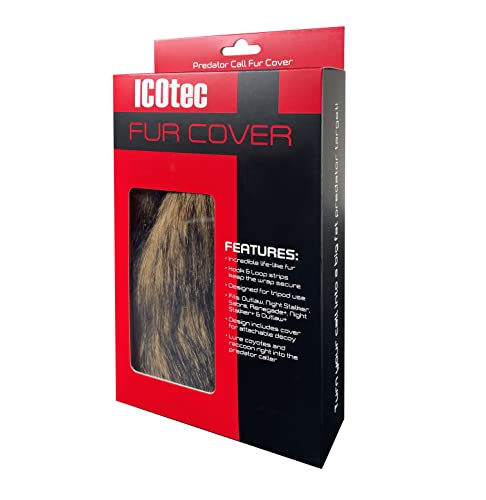 Icotec Large Fur Wrap for GCX and GCX+ Predator Calls - Fits: Outlaw+, Night Stalker+, Renegade+, Oultaw, Night Stalker, and Sabre