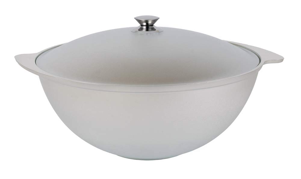 Kazan Asia pentola Tatar skij con coperchio Kasan Wok 9 L in alluminio pressofuso