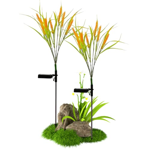 Lampes solaires étanches IP66 blé lumineux déco de jardin résistante à la pluie