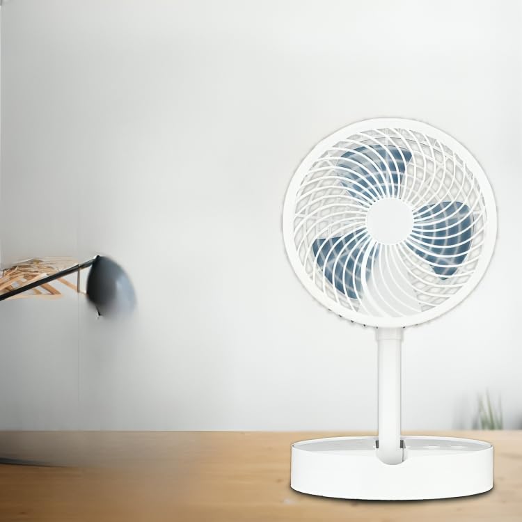 Image of Drumstone (EXCLUSIVE OFFER WITH 5YEARS WARRANTY) FOLDABLE LED RECHARGEABLE TABLE FAN /HOME FAN /KITCHEN FAN /OFFICE FAN /BEST GIFT FOR FRIENDS