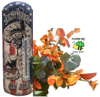 Miniatura 4 de Termómetro de pared de metal calibre 22, litografía de metal, mide 5 x 17 pulgadas, para interiores o exteriores, elige estilo (no me pises)