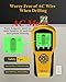 Stud Finder Wall Scanner - Upgraded 6-in-1 Digital Stud Sensor for Wood, Metal, and AC Wire Detection – Deep Scan 1-1/2