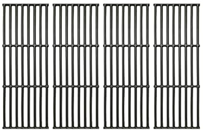 Votenli C6602D (4-Pack) 17 3/8" Cast Iron Cooking Grates Replacement for Broil King Baron 320, 340, 420, 440, 490, Huntington 2122-64, 2122-67, 6020-54, 6020-57, 6020-64, 6020-67, 6023-89 Broil-Mate