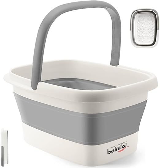 Collapsible Foot Bath Basin for Soaking Feet,Foot Soak Tub,Pedicure