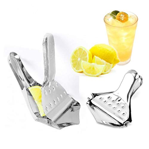 Angoter Manual de Metal de Prensa de la Mano del exprimidor de lim�n Fruta del Acero Inoxidable Cal Naranja exprimidor de cu�a de Herramientas Barra de Cocina Accesorios
